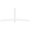 Ekena Millwork Bellingham Architectural Grade PVC Gable Bracket, 96"W x 44"H x 2"D x 4"F, 11/12 Pitch GBP096X44X0204BEL00 - alternate 4